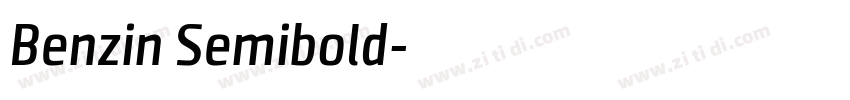 Benzin Semibold字体转换